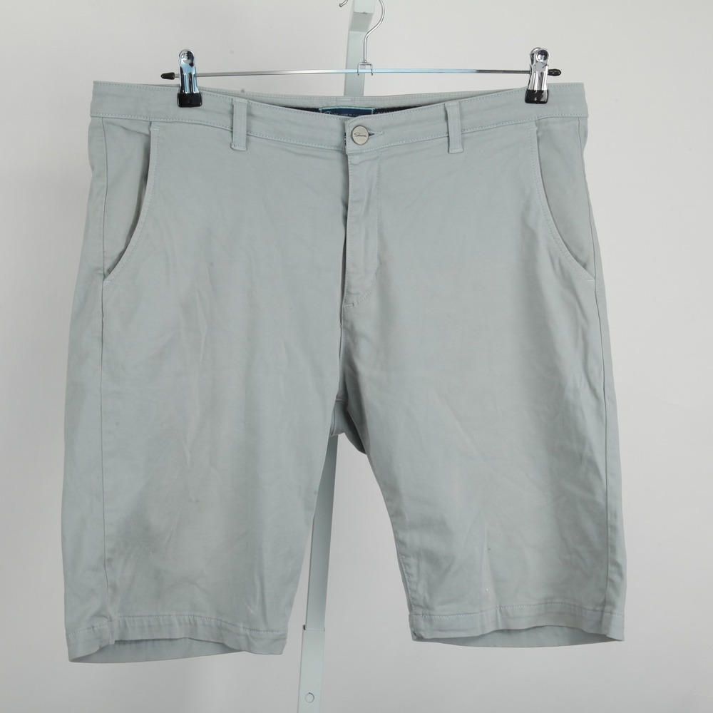 Shore Men's Size 38 Seafoam Green Chino Shorts Cotton Blend Stretch Casual